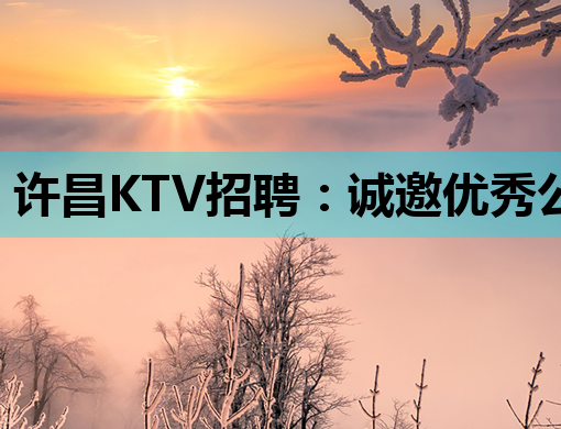 许昌KTV招聘：诚邀优秀公关人才，共创娱乐新篇章