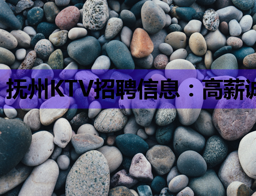 抚州KTV招聘信息：高薪诚聘优秀人才，共创娱乐新风尚！